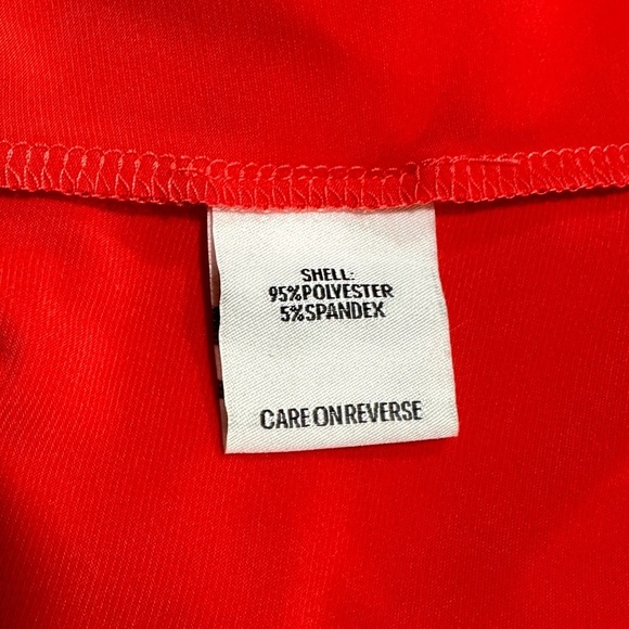 Calvin Klein Red Sleeveless Suit Blouse Top Office Tank Cami Classic Interview M - Picture 8 of 9